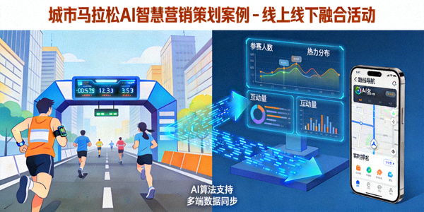 城市马拉松AI智慧营销策划案例 - 线上线下融合活动
